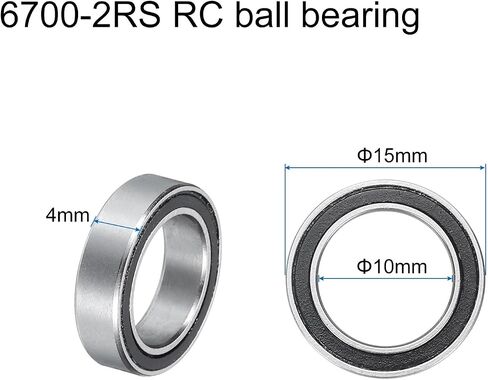 uxcell 20pcs 695-2RS Miniature Deep Groove Ball Bearings 5x13x4mm Double Sealed Bearings (Blue) for Electric Motor, Home Appliances, Machinery, P6 (ABEC 3) in Saudi Arabia