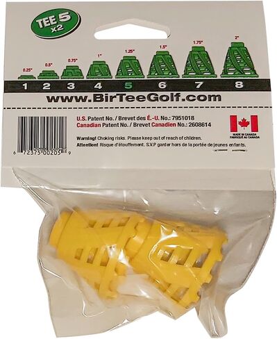 Pro Golf Tees - Size #1 (1/4") Individual Size Packs - 4 Tees Per Pack. Winter/Mat/Simulator Tees in Kuwait