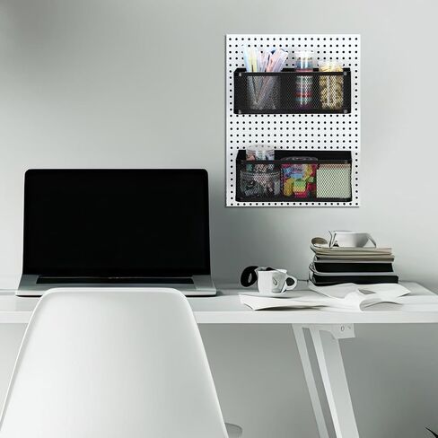Blulu 2 جهاز كمبيوتر شخصى سلال Pegboard المغناطيسية Pegboard منظم الحائط أرفف Pegboard تخزين الملحقات Pegboard تنظيم أدوات المطبخ والحرف المكتبية in Saudi Arabia