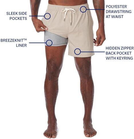 Fair Harbor The One Short –– Men's All-Purpose Athleisure Short, No Liner, 8-inch Inseam –– Flexible, Quick-Drying in Saudi Arabia