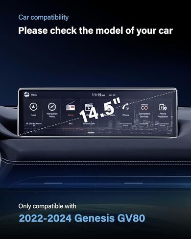 لـ 2023 2024 Lexus RX350/RX350h/RX500h & 2024 TX350/TX500h واقي شاشة 14 بوصة [مضاد للوهج] - HD شفاف/مضاد لبصمات الأصابع/ عبوتين in Kuwait