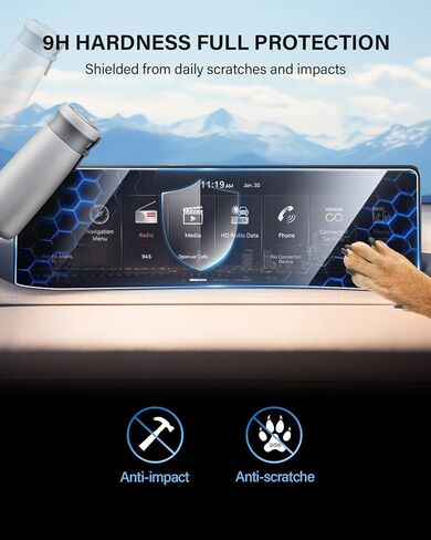 لـ 2023 2024 Lexus RX350/RX350h/RX500h & 2024 TX350/TX500h واقي شاشة 14 بوصة [مضاد للوهج] - HD شفاف/مضاد لبصمات الأصابع/ عبوتين in Kuwait