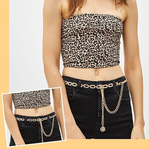 Rhinestone Belt Women, Adjustable Metal Waist Chain Belt Bling Skinny Belts for Wedding Bridal Pants Dress Belt in Saudi Arabia