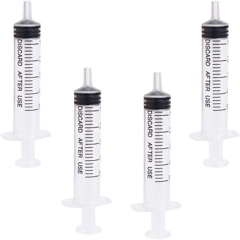 4 pcs 5ML/CC Plastic Syringe Disposable Individual Sealed Wrap Without Needle with Measurement for Scientific Feeding Pets Labs Watering Dispensing in Saudi Arabia