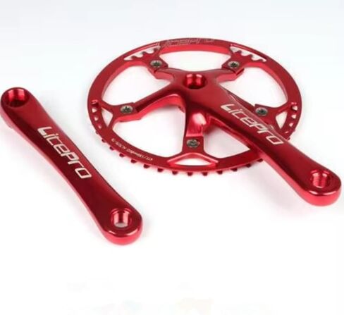 BMX Bicycle BCD130MM Integrated Chainwheel Crankset Single Crank Folding Bike 45/47/53/56/58T Chainring in Saudi Arabia