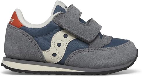 Saucony Originals Jazz Hook & Loop (Toddler/Little Kid) Sneaker, Grey/Blue/Orange, 5 US Unisex in Saudi Arabia