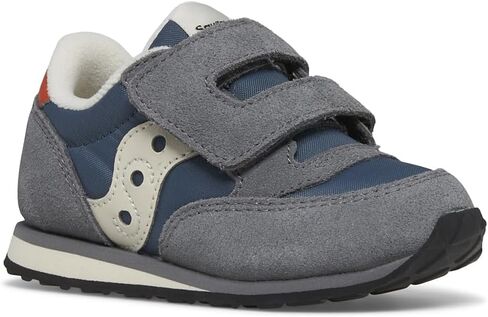 Saucony Originals Jazz Hook & Loop (Toddler/Little Kid) Sneaker, Grey/Blue/Orange, 5 US Unisex in Saudi Arabia