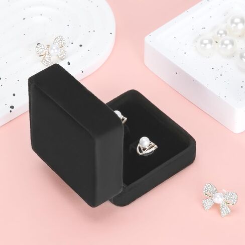 24 Pieces Classic Velvet Jewelry Earring Gift Box for Stud Earring Necklace Pendant, Jewellry Earring Storage Display Case for Christmas Wedding Engagement Birthday Anniversary in Saudi Arabia