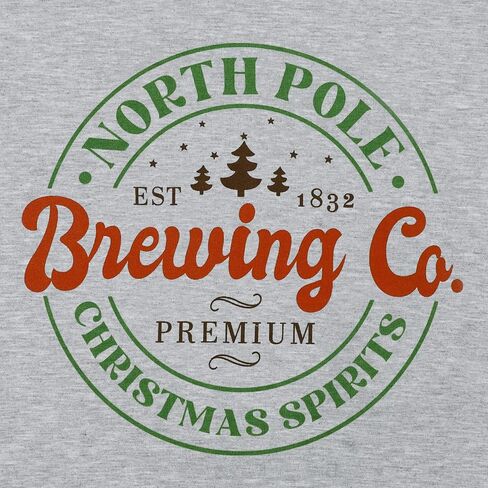 MNLYBABY North Pole Christmas Sweatshirt Women Brewing Co Sweatshirts Christmas Spirits Hoodie Christmas Party Sweatshirt in Saudi Arabia