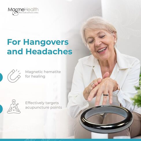 Holiday Hangover Hematite Ring, Elegant Magnetic Hematite Ring as Jewelry for Men and Women in Saudi Arabia