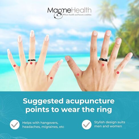 Holiday Hangover Hematite Ring, Elegant Magnetic Hematite Ring as Jewelry for Men and Women in Saudi Arabia