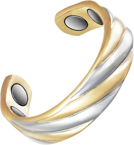 Copper Magnetic Ring for Women, Lymphatic Drainage Adjustable Ring, 3500 Gauss Magnet (U) in Saudi Arabia