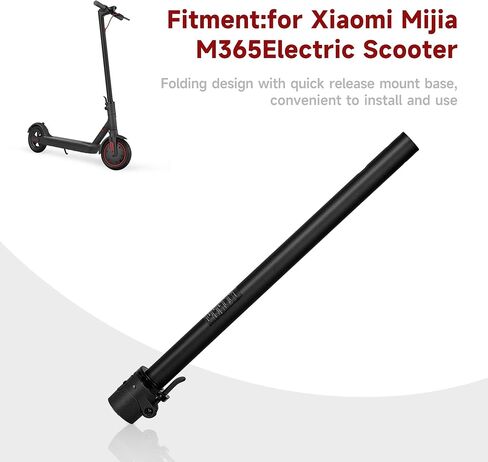 Mi Electric Scooter-Intl Edition قابل للطي سكوتر كهربائي جزء الناهض حامل قضيب قابل للطي، سبائك الألومنيوم قابلة للطي عمود قضيب استبدال تمديد سكوتر كهربائي Standpipe - أسود in Saudi Arabia