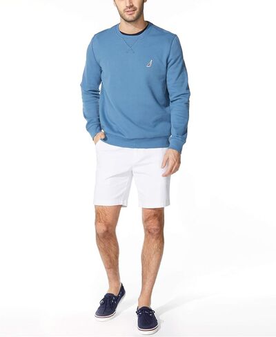 Nautica Men's Basic Crew Neck Soft Fleece Sweatshirt, Navy, L in Saudi Arabia