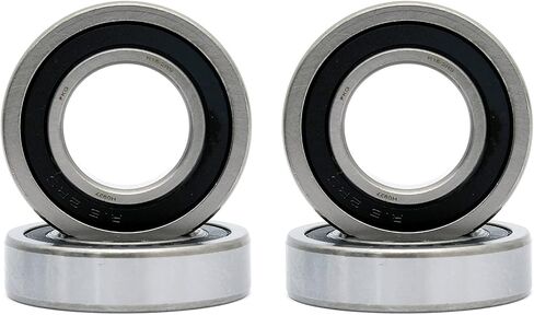 FKG R16-2RS 1"x2"x1/2" Deep Groove Ball Bearing Double Rubber Seal Bearings Pre-Lubricated, Set of 4 in Saudi Arabia