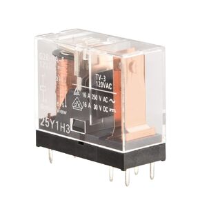 Relay, G2R-1A-E, 12VDC, SPST-NO, 16A/250VAC, PCB Mount, Clear, Electromechanical