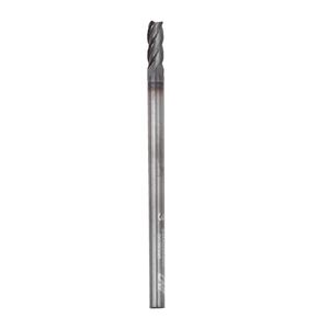 Carbide Square End Mill 4 Flute HRC55 for Milling Prehardened Steel,Carbon Steel,Alloy Steels etc (1, 6mm/0.24in)