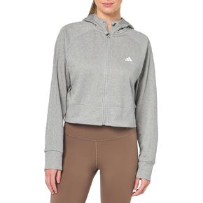 adidas Women's Aeroready Game and Go Full-Zip Fleece Hoodie