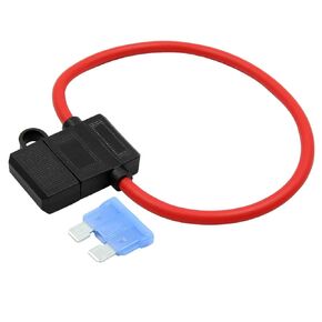 uxcell 10 Gauge DC 32V Inline Wire Fuse Holder w 15A Blade Style Fuse for Automotive