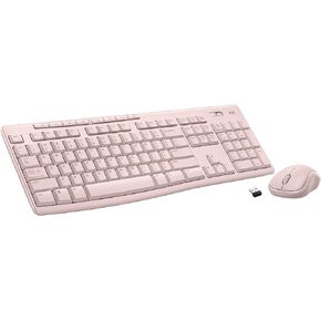 Logitech MK270 Wireless Keyboard and Mouse Combo for Windows, 2.4 GHz Wireless, Compact Mouse, 8 Multimedia and Shortcut Keys, 2-Year Battery Life, for PC, Laptop - Rose