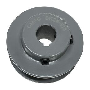 BK24-5/8,BK24X5/8 v Belt Pulley 2.55" inch OD, 5/8" Inch Bore,Cast Iron Material, BK Single Groove Motor Pulley for "4L" or "A" Belts and "5L" or "B" Belts