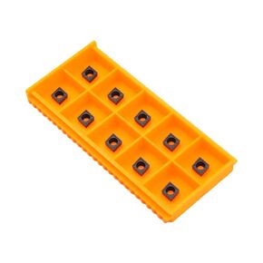 CCMT21.51 Ccmt060204 Carbide Inserts Black CVD Coated for Semi-Finish Turning Steel Lathe Tool, 10 PCS