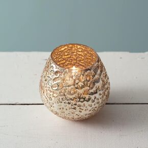Colonial Tin Works Aurelia Votive Holder, Mercury Glass