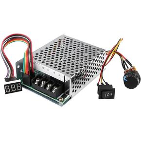 DC Motor Speed Controller, PWM 10-55 V 12 V 24 V 36 V 48 V 60 A, Stepless DC Motor Speed Controller with switch function and LED Display