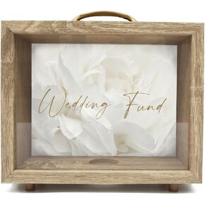 Nikita Wedding Fund Box - Wedding Savings Money Box - Engagement Gifts for Couples - Wedding Fund Piggy Bank - Wedding Honeymoon Fund Box - Luxury Engagement Gift - Money Saver for Cash and Coins