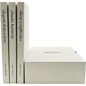 كتب تزيين لديكور المنزل، كتب صناعية بغلاف مقوى للمدينة، مجموعة من 3، مع صفحات داخلية فارغة، رمادي