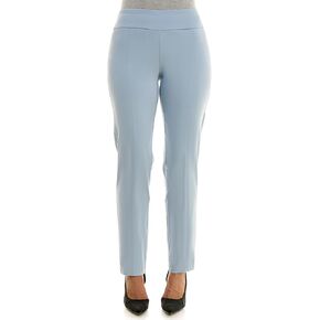 Zac & Rachel Women's Millennium Fabric Pull-On Slim Leg Pant, Chambray, 10