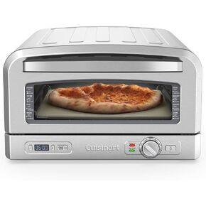 Cuisinart Indoor Pizza Oven – Bake 12" Pizzas in Minutes – Portable Countertop Pizza Oven – Pomodoro Red Stainless Steel - CPZ-120R in Kuwait