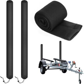 ZHAO 48 Inch Boat Trailer Guide Pole Cover and Pad, Heavy Dut Marine Trailer Guide Poles Cover, Boat Trailer Capped Guide Pole Pad Cover for Jet Ski Boat Sailboat