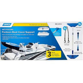 Camco Telescoping Pontoon Boat Cover Support - Elevates Your Boat Cover to Prevent Pooling Rain Water| Adjusts from 30-50 "| Fits Most Boats Up to 33' Long - (41971)