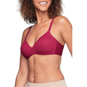 Warner's Women's No Side Effects Underarm-Smoothing Comfort Wireless Lightly Lined T-Shirt Bra 1056, Periwinkle