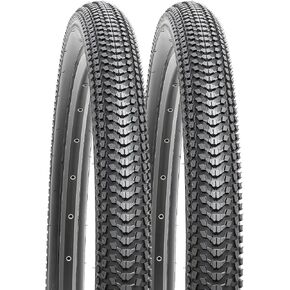 YUNSCM 2-PCS 26" Bike Tires 26 x 2.10 Compatible with Mountain/Off Road Bike 26x1.95 26x2.0 26x2.10 26x2.125 Bicycle Tires(P-1277)
