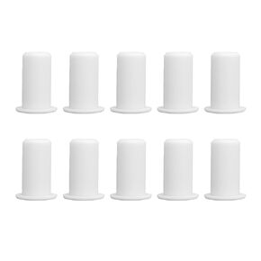 10pcs Cable Routing Kit for, Silicone Cable Feed Through Bushings Wall Grommet for 0.75 Inch Wall Holes & Furniture Lines (White)