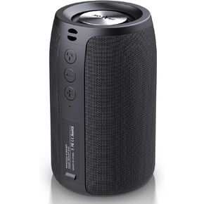 ZEALOT Bluetooth Speaker, Small Speakers Bluetooth Wireless, S32pro Portable Speaker Outdoor，Loud 15W Stereo Sound, Dual Wireless Pairing, USB/TF/AUX, for Home, Party, Beach-Black