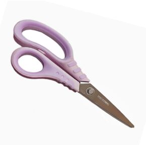 Pastel All Purpose Scissors, Non Stick Craft Scissors Sharp Fabric Sewing Shears with Soft Grip, 7" Paper Cutter for Home School Office Supplies, Left and Right Handed (Yellow)