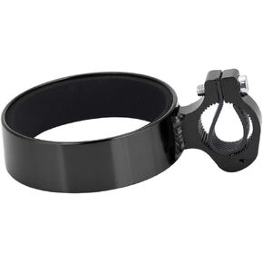 Handlebar Cup Holder, Handlebar Mount Coffee Drinks Beverage Cup Holder Bracket Black with Multi Way Mount for Commuters and Road (Black)