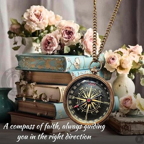 Brass Sundial Compass Anniversary & Wedding Gift for Him or Her - Antique Nautical Decor for Home or Office Great Perfect for Anniversaries, Weddings, & Birthdays Gift in Saudi Arabia