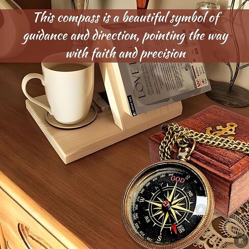 Brass Sundial Compass Anniversary & Wedding Gift for Him or Her - Antique Nautical Decor for Home or Office Great Perfect for Anniversaries, Weddings, & Birthdays Gift in Saudi Arabia