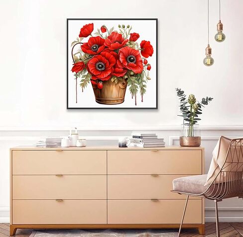 Axquilon Diamond Painting Kits for Adults Beginners 5D Succulents Plant Diamond Art Kits with Full Drill, DIY Flower Gem Art Craft Kits for Adults Home Wall Decor Gifts 12x16inch in Saudi Arabia