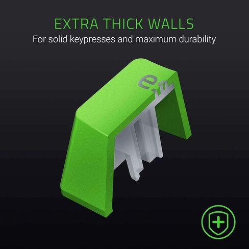 Razer PBT Keycap Upgrade Set - Backlight Compatible (Superior PBT Shine Resistant Material, Doubleshot Molding with Ultra Thin Font) Green in Saudi Arabia