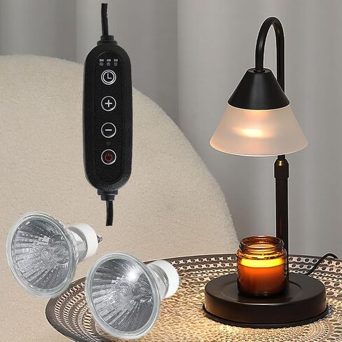 Black and Gold Candle Warmer Lamp,Dimmable Candle Light, Birthday Gifts for Women Mom Her, Adjustable Mental Lamp Candle Warmer for Jar Candles, Bedroom Living Room Decor in Saudi Arabia