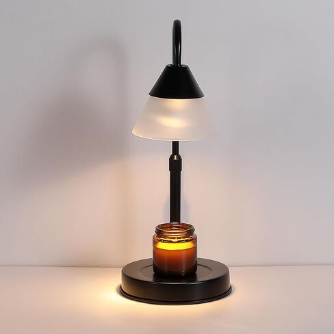 Black and Gold Candle Warmer Lamp,Dimmable Candle Light, Birthday Gifts for Women Mom Her, Adjustable Mental Lamp Candle Warmer for Jar Candles, Bedroom Living Room Decor in Saudi Arabia
