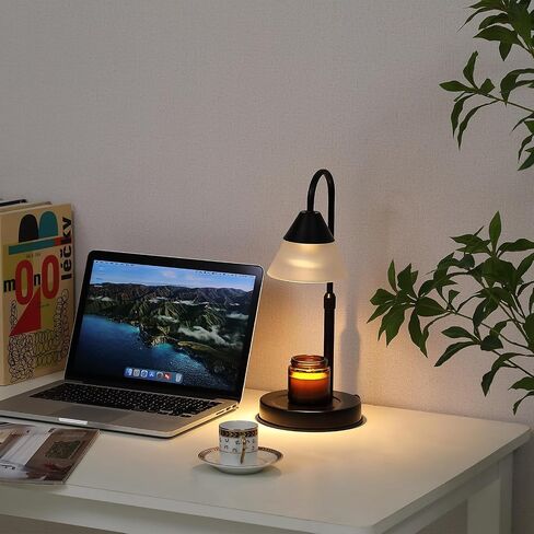 Black and Gold Candle Warmer Lamp,Dimmable Candle Light, Birthday Gifts for Women Mom Her, Adjustable Mental Lamp Candle Warmer for Jar Candles, Bedroom Living Room Decor in Saudi Arabia