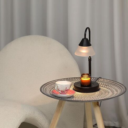 Black and Gold Candle Warmer Lamp,Dimmable Candle Light, Birthday Gifts for Women Mom Her, Adjustable Mental Lamp Candle Warmer for Jar Candles, Bedroom Living Room Decor in Saudi Arabia