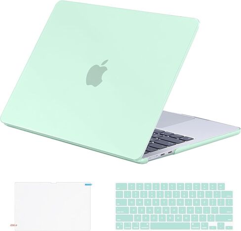 EooCoo Compatible with MacBook Air 15 inch Case 2024 2023 Release M3 A3114 M2 A2941, [High Clear Restores Midnight Plastic Hard Shell Case] [with Keyboard Cover & Screen Protector ] - Crystal Midnight in Kuwait