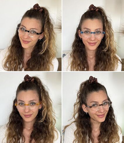 BLUELESS Round Reading Glasses for Women 12-pack Small Circle Lenses Readers in Saudi Arabia